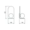 Arandela Alianca 1xG9 140X330X135Mm Bt Bt Fc Usina