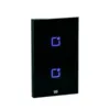 Interruptor Inteligente Smart Home 2 Botao Touch Wi-Fi + Rf 4X2 Preto Weg Home