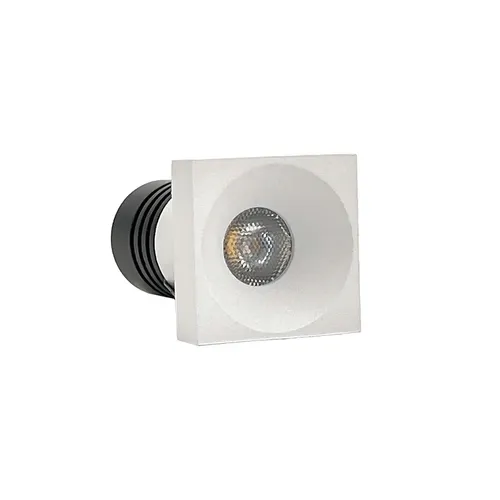 Mini Spot Led Auko Lai Quadrado Embutir 1W 3000K Irc90 Branco Nordecor