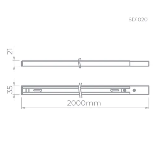 Trilho Eco 2M SD1020BR Stella