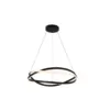 Pendente Led Euni Odi 60Cm 58W 3000K Preto Nordecor
