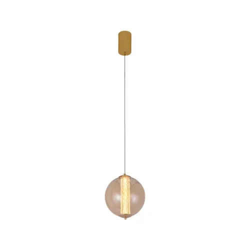 Pendente Led Janni 22Cm 14W 3000K Dourado Fosco Nordecor