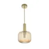 Pendente Canne Oni E27 Ouro Champagne Nordecor