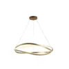 Pendente Led Euni Odi 80Cm 77W 3000K Dourado Fosco Nordecor