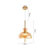 Pendente Led Kholy Ø25Cm 8W 3000K 2957 Nordecor