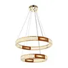 Pendente Led Cristal Gulty 40/60Cm 51W 3000K 2898 Ouro Brilho Nordecor