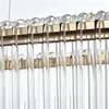 Pendente Led Cristal Gouli 30X90Cm 36W 2700K 2893 Ouro Brilho Nordecor