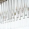 Pendente Led Cristal Gouli 30X90Cm 36W 2700K 2893 Ouro Brilho Nordecor