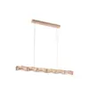 Pendente Led Cristal Kazy Ori 90Cm 14W 3000K Ouro Brilho Nordecor