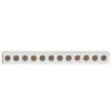 Luminaria LED Mag 12 Focos 2700K 12W 48V 23x4,3x2,2cm Branco Gaya