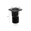 Mini Spot Led Auko Ono Quadrado Embutir 1W 3000K Irc90 Preto Nordecor