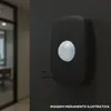 Sensor de Presenca Interno 180° 6 Funçoes C/ Fotocelula Preto Qualitronix