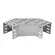 Curva Horizontal 90º Liso P/ Eletrocalha 100X100X150mm Perfil Lider