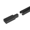 Trilho Eletrificado Sobrepor Sem Canaleta 2 Metro Preto Nordecor