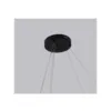 Pendente Led Euni Odi 60/80Cm 135W 3000K Preto Nordecor