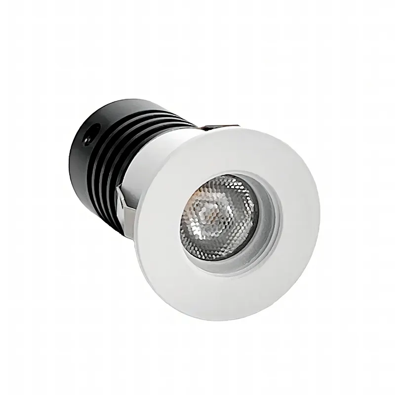 Mini Spot Led Auko Embutir Redondo 1W Irc90 3000K Branco Nordecor