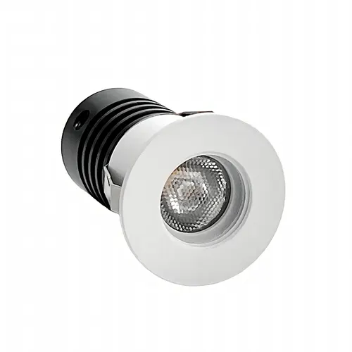 Mini Spot Led Auko Embutir Redondo 1W Irc90 3000K Branco Nordecor
