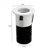 Mini Spot Led Auko Embutir Redondo 1W Irc90 3000K Branco Nordecor