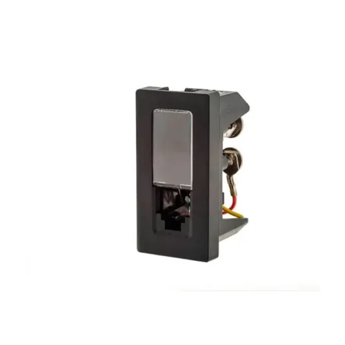 Modulo Tomada Telefone RJ11 4 Fios Preto Pial Plus + Legrand
