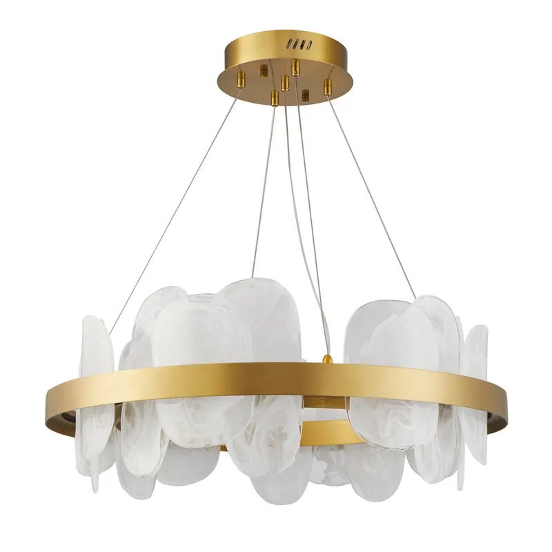 Pendente Led Bloe 65Cm 50W 3000K Dourado Fosco Nordecor