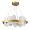 Pendente Led Bloe 65Cm 50W 3000K Dourado Fosco Nordecor