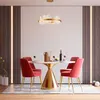 Pendente Led Bloe 65Cm 50W 3000K Dourado Fosco Nordecor