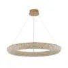 Pendente Led Jou Cir 80Cm 60W 3000K Dourado Brilho Nordecor