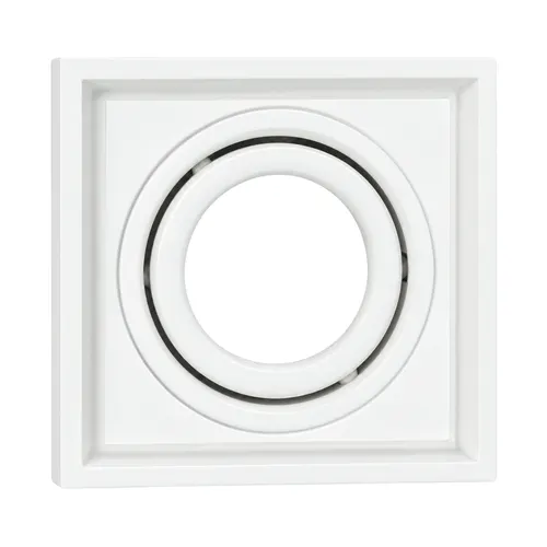 Spot Hub Micro Borda Recuado Quadrado GU10 Branco Luminatti