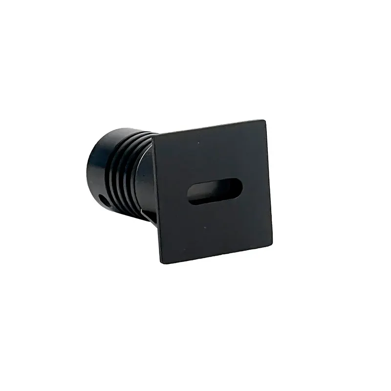 Mini Spot Led Domy Ini Quadrado Embutir 1W 3000K Irc90 Preto Nordecor
