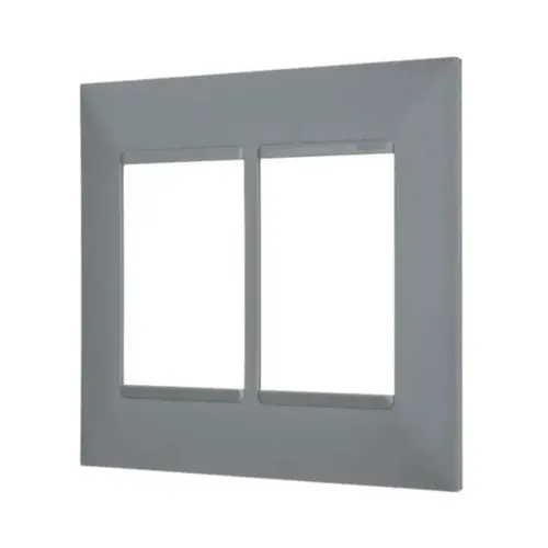 Placa 3+3 Postos 4X4 Cinza Pial Plus + Legrand