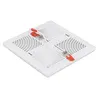 Painel Luminaria de Embutir LED Infinity Quadrado 3000K 24W Bivolt 17x17x1,5cm Branco Gaya