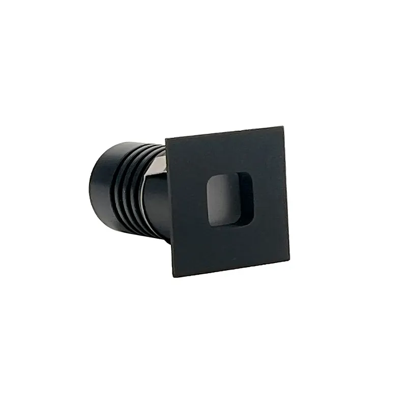 Mini Spot Led Domy Nam Quadrado Embutir 1W 3000K Irc90 Preto Nordecor