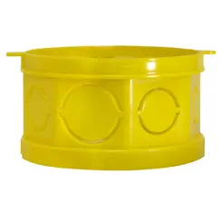 Prolongador P/ Caixa De Luz Octagonal Amarelo PVC Plastilit