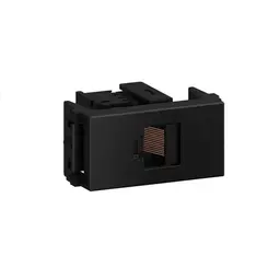 Modulo Tomada RJ45 CAT 5E Preto
