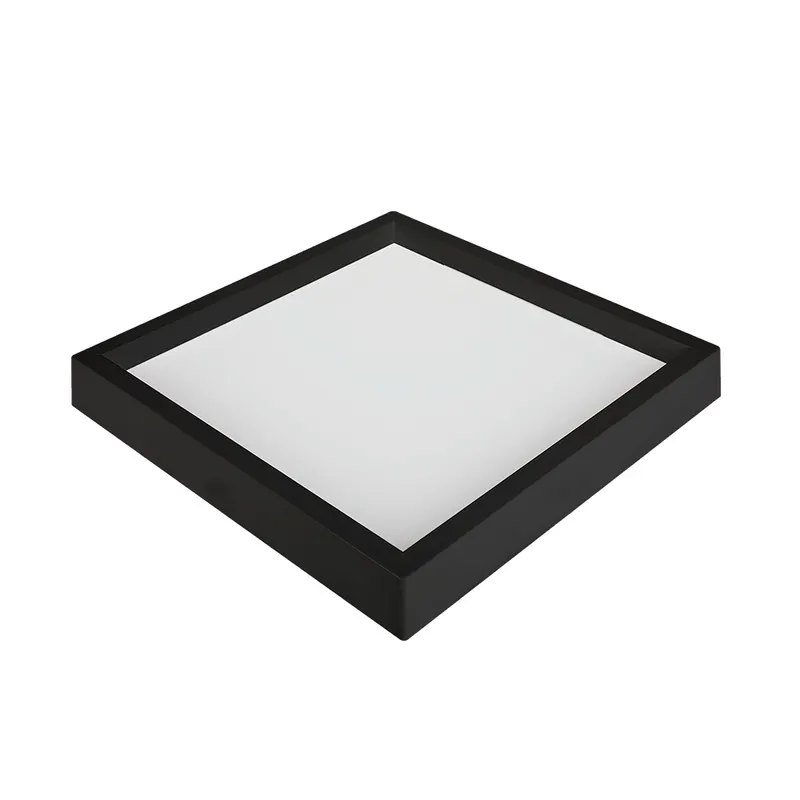 Painel Led Kais Sobrepor 36W 3000K 40x40 Preto Nordecor