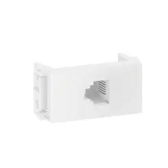 Modulo Tomada RJ11 4F Branco