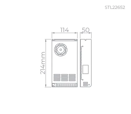 Fonte Eco Para LED 400W 24V STL22652 Stella
