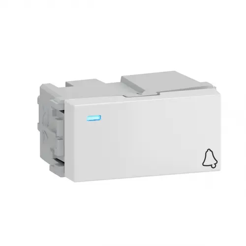 Modulo Pulsador Campainha C/Led 10A/250V Branco