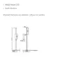Abajur Let 1 Focos 15,5X50,5cm Led 18W 1530Lm 3000K Bivolt Bt Bt Usina