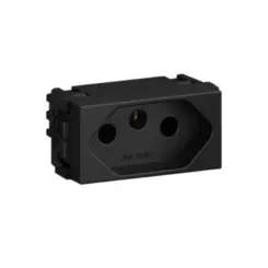 Modulo Tomada De Energia 2P+T 20 A/250 Vca Preto