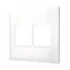 Placa 2+2 Postos 4X4 Branco Pial Plus + Legrand