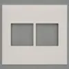 Placa 2+2 Postos 4X4 Branco Pial Plus + Legrand