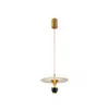 Pendente Led Sowa 10W 3000K Preto e Dourado Fosco Nordecor