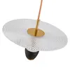 Pendente Led Sowa 10W 3000K Preto e Dourado Fosco Nordecor