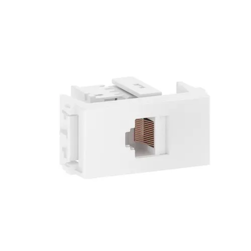 Modulo Tomada RJ45 CAT 5E  Branco