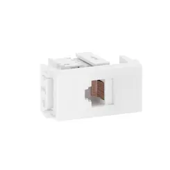 Modulo Tomada RJ45 CAT 5E  Branco