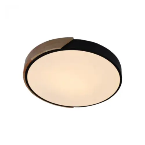 Plafon Ipe Ø420X50Mm Led 22W 3000K 1398Lm Bivolt Preto Usina