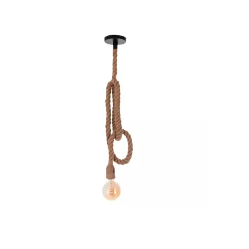 Pendente Corda 1,80m Natural 1xE27 2039 Nordecor