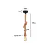 Pendente Corda 1,80m Natural 1xE27 2039 Nordecor