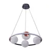 Pendente Led Hoop Uno 4xE27 37W 3000K 15CM Preto e Cobre Nordecor